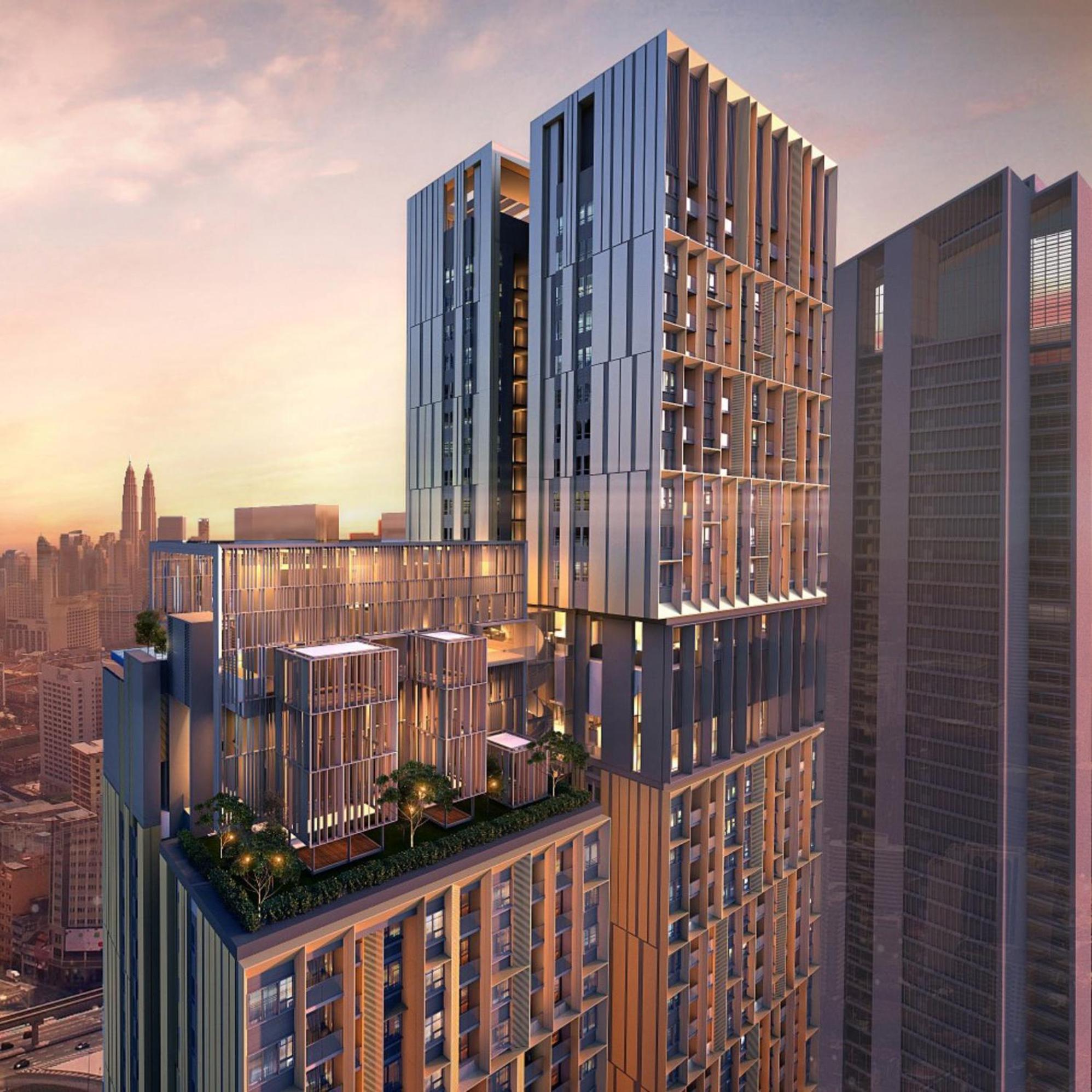 쿠알라룸푸르 Lotus Infinity Pool At Lucentia 아파트 외부 사진